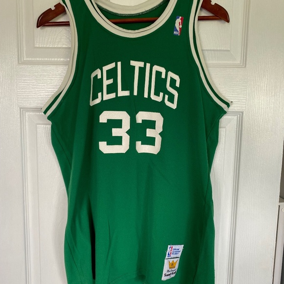 Boston Celtics Sand Knit Larry Bird Jersey - Picture 1 of 3